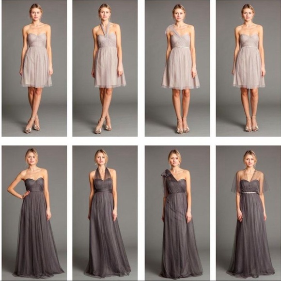 Jenny Yoo Wren Dress in Shadow Gray, Size 4 - Picture 5 of 7